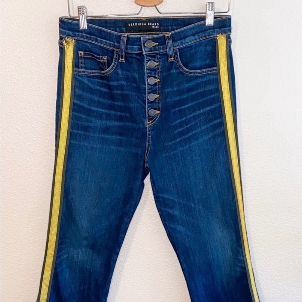 Veronica Beard Denim with Yellow Stitching